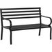 Outsunny Tuinbank - Metaal - 127x58x82cm - Zwart