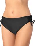 Bellivalini Dames Zwembroek - Bikinibroekje - Elastische tailleband - Polyamide & Elastaan – Zwart – XL