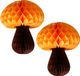 Bellatio Decorations Shoppartners Bv Hangdecoratie herfst thema paddenstoel oranje - 2x - 20 cm