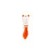 Miniland Foxy hochet pour bébés dès 0 mois, silicone de qualité alimentaire et tissu, léger, avec anneau de dentition, ergonomique et facile à saisir, stimulation sensorielle