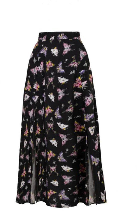 Hell Bunny Kocho Dames Maxirok - meerkleurig - 4XL