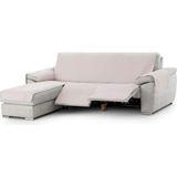 ECOMMERC3 Chaise Long Bankovertrek, links, gewatteerd, antislip, beige