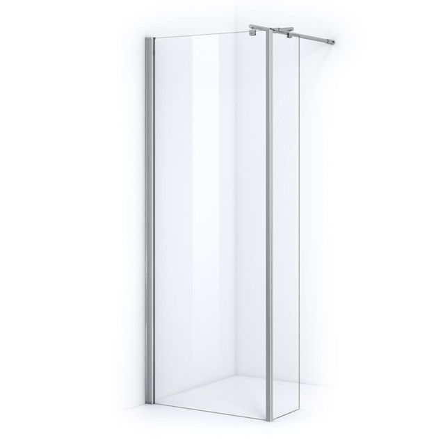 Maxaro Inloopdouche met Zijwand 80cm Veiligheidsglas 6mm Chroom