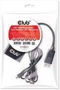 Club 3D Multi Stream Transport Hub DisplayPort 1.2 Dual Monitor