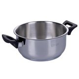 Galileo Casa 2177402 18/10 Triple Bottom steelpan met bakeliet handgrepen