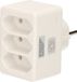 Humbert Stopcontact splitter - triple - wit - voor 3 platte stekkers - verdeelstekkers