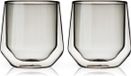 Viski Aurora Tumbler - Dubbelwandig - Glas - 266ml - 2 stuks - Smoke
