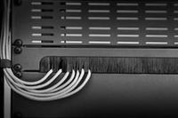 Renkforce RF-3429142 19 inch Afdekking met borstels voor patchkast 1 HE Zwart