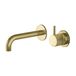 Hotbath Cobber X - Wastafelmengkraan - zonder Waste - Laag - Geborsteld Messing PVD - Inbouw - Messing - V01