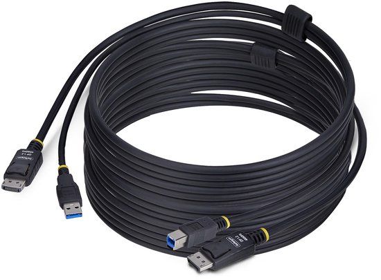 StarTech 3m DisplayPort en USB KVM Kabel, 5Gbps, 4K 60Hz