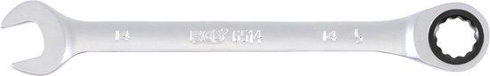 BGS Ratel ringsteeksleutel 14 mm - Chroom-vanadiumstaal - Metrisch