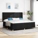 Maison Exclusive - Lit boxspring avec éclairage LED, noir, 200 x 200 cm, rembourré