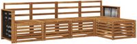vidaXL Acacia Hout Loungeset Bank Naturel