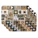 Venilia Love in the air kerstprint placemat, placemat voor eetkamer, rechthoekig, 4 stuks, 45 x 30 cm, 59068