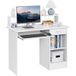 Yaheetech Bureau Informatique Blanc 106x50x94 cm