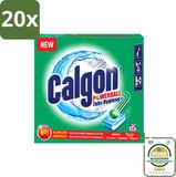Calgon 20 x Nettoyant pour lave-linge - Anti-calcaire - 15 comprimés