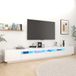 Maison Exclusive - Meuble TV avec éclairage LED, blanc, 300 x 35 x 40 cm