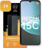 MobyDefend 2-Pack Screenprotectors - Gehard Glas voor Xiaomi Redmi 15C 4G