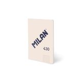 MILAN Notitieboek, A5, gelijmd, geruit, 48 vellen, 95 g/m², collectie 430 since 1918, beige