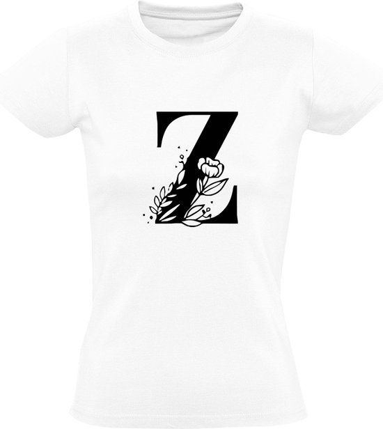 Sol's Letter Z Women's T-shirt | White | Cotton | Size M