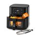 Avilia Heteluchtfriteuse, 7,5 l, 1600 W, koken zonder olie, multifunctionele elektrische oven met digitaal led-paneel, 7,5 l, met 8 kookprogramma's