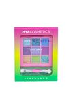 Mya Mya oogschaduw, 9 kleuren + applicator 2, zwart