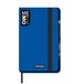 Mitama Notitieboek, groot, blauw, memobook, soft touch cover, binnenzak + potlood inbegrepen, witte bladeren, 13 x 21 cm
