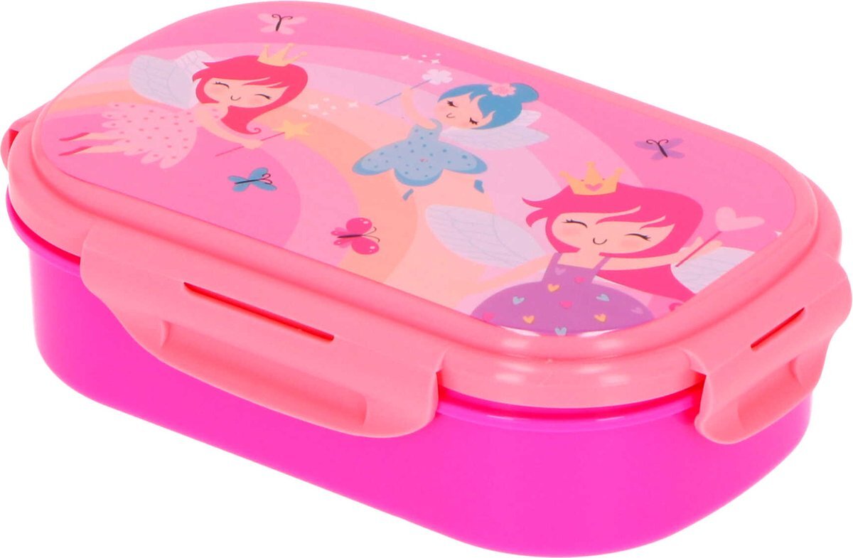 Fairy Princess Lunchbox met bestek multi colour