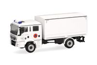 Herpa Vrachtwagenmodel MAN TGM MzKW "Bescherming Bevolking Regio Aken", miniatuur schaal 1:87