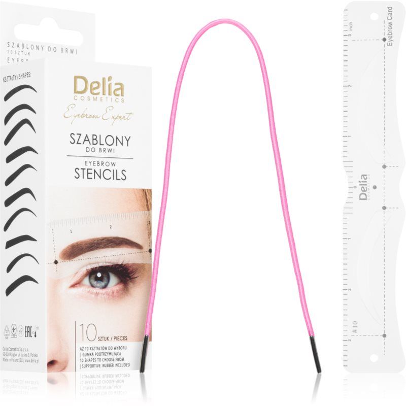 Delia Cosmetics Delia Eyebrow Stencils 10 Pieces