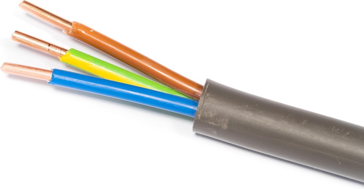 Cedel B.V. YMVK kabel / Stroomkabel 3 x 2,5mm2 - 20 Meter