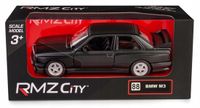 RMZ City BMW M3 E30 Noir Mat Échelle 1:32 Voiture miniature
