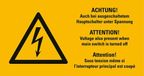 Inclusief Blitz Inclusief Geel Met Tekst (1 Vel = 10 Stuks) "Let Op..."