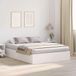 Maison Exclusive - Cadre de lit avec rangement Blanc 140 x 190 cm