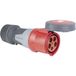 as - Schwabe Mennekes CEE-Kupplung 400 V 125 A mit Schraubanschluss, 1 Stück, rot, 61429