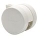WAGNER Design 01152301 Meubelrol/zwenkwiel/dubbele zwenkwiel, hard - diameter Ø 50 mm, bouwhoogte 50 mm, wit, draagkracht 50 kg - Made in Germany