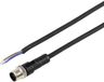 Tru Components TC-12833172 Sensor/actuator aansluitkabel M12 5-polig recht 2m Zwart