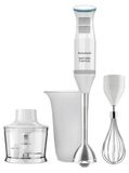 Merkloos Staafmixer set - 1200 W - Met hakmolen en garde - RVS