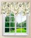 Ellis Curtain Brissac gevoerde sint-jakobsschelp Valance, 70 x 17 inch, blauw