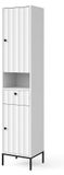 Vicco Eliza Armoire de salle de bain – 40 x 190 cm avec 2 portes Blanc ondulé