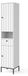 Vicco Eliza Armoire de salle de bain – 40 x 190 cm avec 2 portes Blanc ondulé