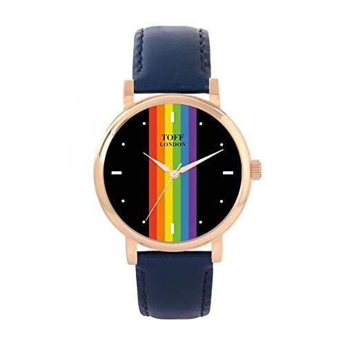 Toff London Pride Linear Black Batons Horloge - 5059656051930