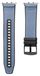 Wigento Honor Watch 5: hoogwaardige, premium lederen hybride siliconen vervangende band, blauw