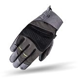 SHIMA AIR 2.0 Motorhandschoenen, goedgekeurd, heren, leer, kort, zomer, geventileerd, bescherming, geperforeerd, bescherming, standaard, touchscreen, sport, ventilatie, scooter, motorfiets (heren, zwart/grijs, XL)