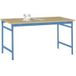 Manuflex BB3015.5012 Table d'appoint base stationnaire avec plateau en multiplex bleu clair RAL 5012, Lxlxh : 1000 x 600 x 780 mm