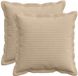 vidaXL - Kussensloop - 2 stuks - HOUTEN - Taupe - 40 x 40 cm - corduroy