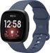 Strap-it Smartwatch bandje - siliconen horlogebandje geschikt voor Fitbit Versa 3 / Fitbit Versa 4 / Fitbit Sense / Fitbit Sense 2 - donkerblauw - Maat S