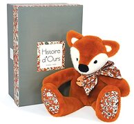 Histoire d'Ours (HISUN) Histoire d'Ours HO3124 pluche dier vos, oranje, 25 cm