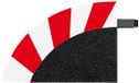 Carrera Racebaanonderdeel - DIGITAL 124/132/Evolution - Uitbreidingsset Buitenrandstrips voor 3/30° Bochten - 8 Baanonderdelen onderdeel