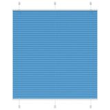 VidaXL Plissé rolgordijn 120x150cm stofbreedte 119,4cm polyester blauw